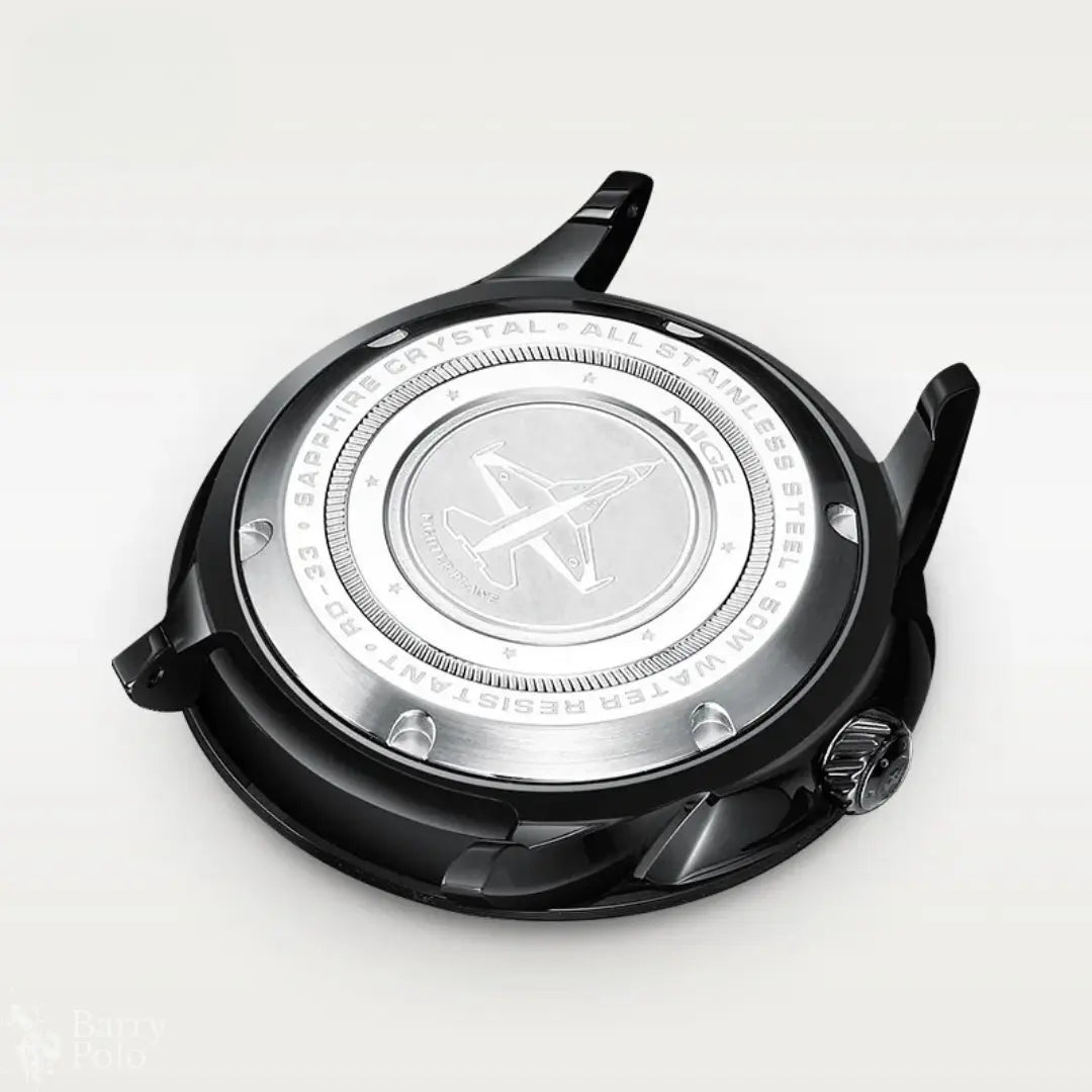 Elegant Skeleton Automatic Men's Watch with Luminous Sapphire Barry Polo
