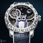 Lucky Harvey Owl Men's Automatic Luxury Watch - Sapphire Crystal, Luminous, 5ATM Waterproof, Unique Design Barry Polo