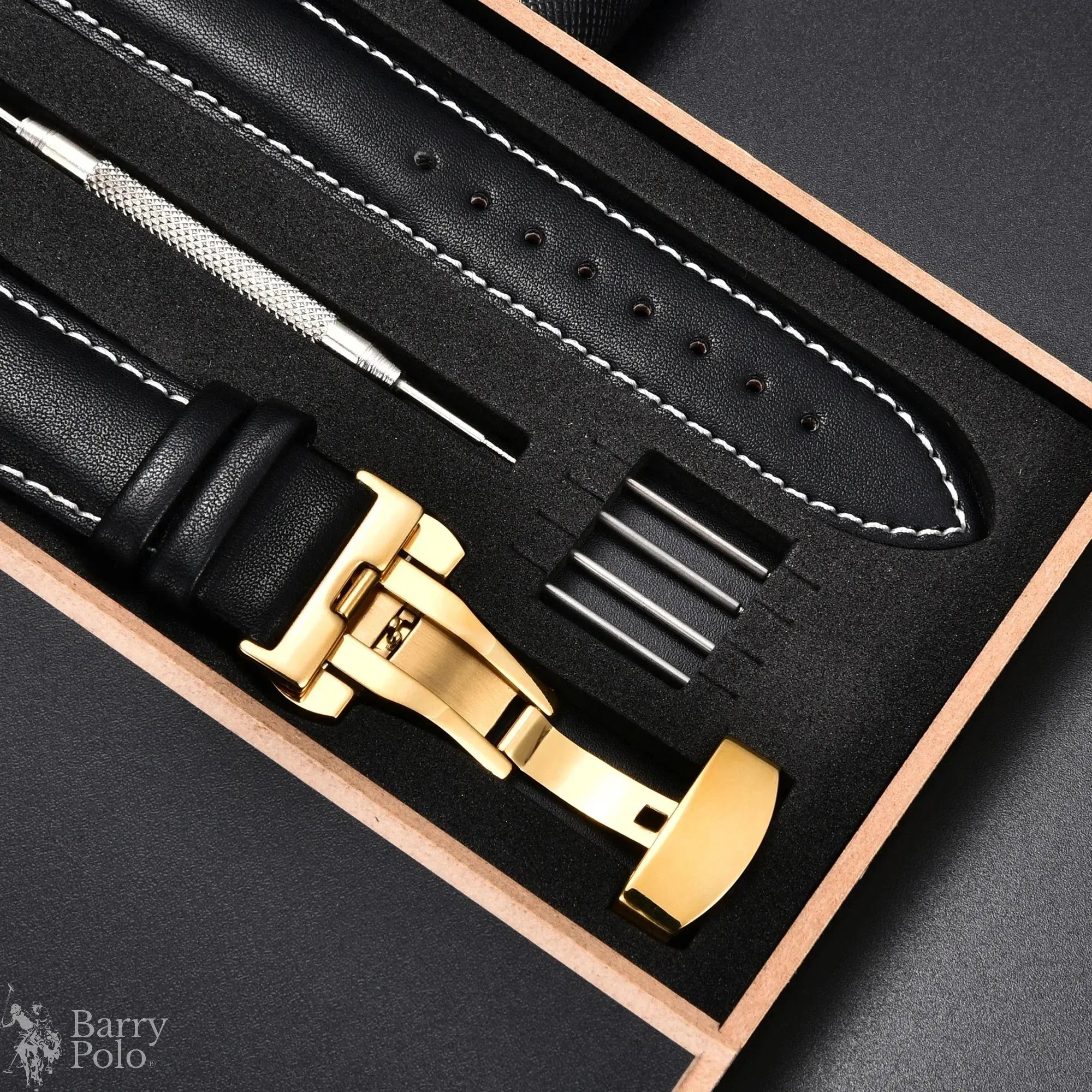 Barry Polo Genuine Leather Watchband 18-24mm - Elevate Your Style with Luxury Barry Polo