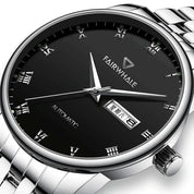 Mark Fairwhale 5450 Business Waterproof Watch Men Quartz Automatic Non Mechanical Watch Multi Function Week Calendar Man Watch