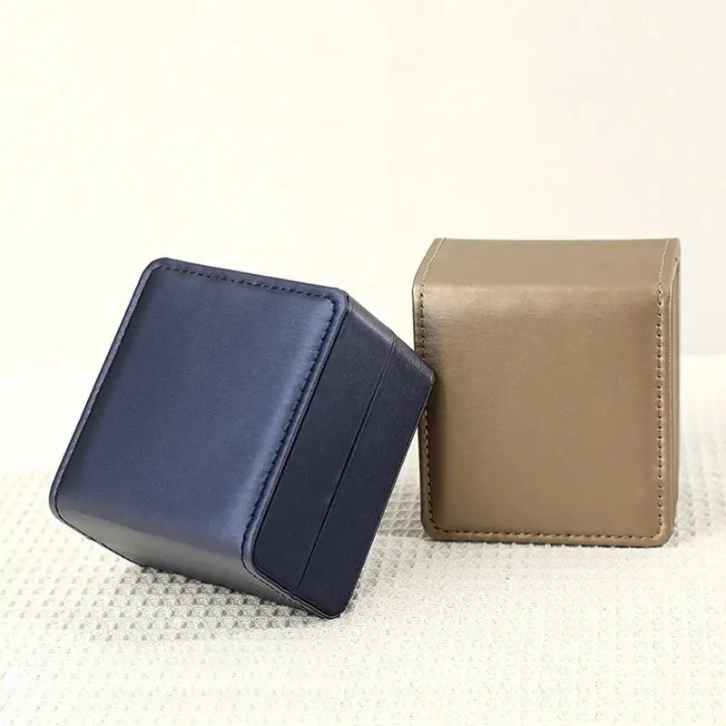 Single Wooden Wrist Watch Box PU Leather Watch Box Single Display Luxury Storage for Case For Wristwatches for Smart Wat