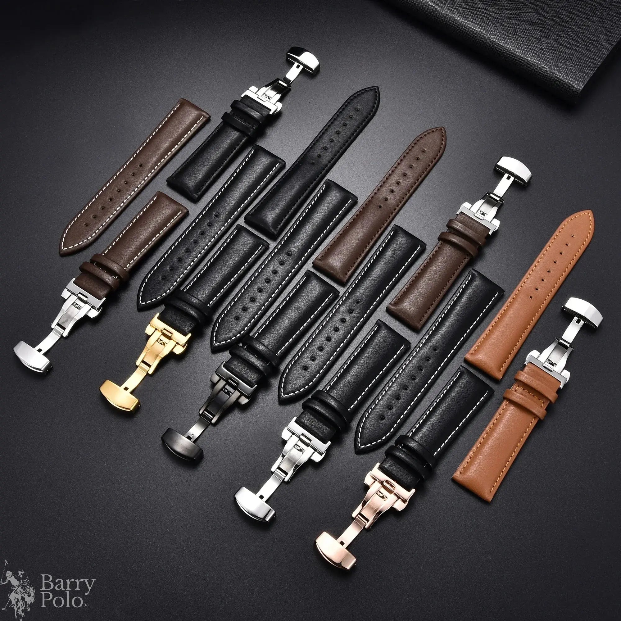 Barry Polo Genuine Leather Watchband 18-24mm - Elevate Your Style with Luxury Barry Polo