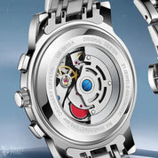 Mark Fairwhale Automatic Movement Watch Luxury Chronograph Moon Phase Calendar Waterproof Mechanical Watches for Men
