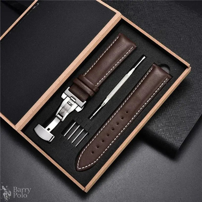 Barry Polo Genuine Leather Watchband 18-24mm - Elevate Your Style with Luxury Barry Polo