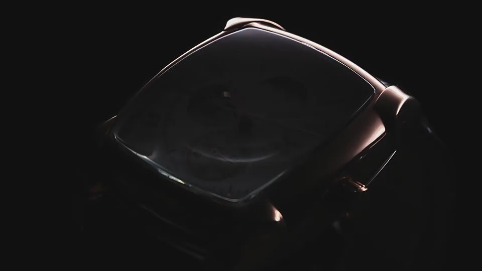 Relógio masculino de quartzo de luxo ONOLA - Caixa quadrada, fases da lua, vários fusos horários, à prova d'água, pulseira de couro